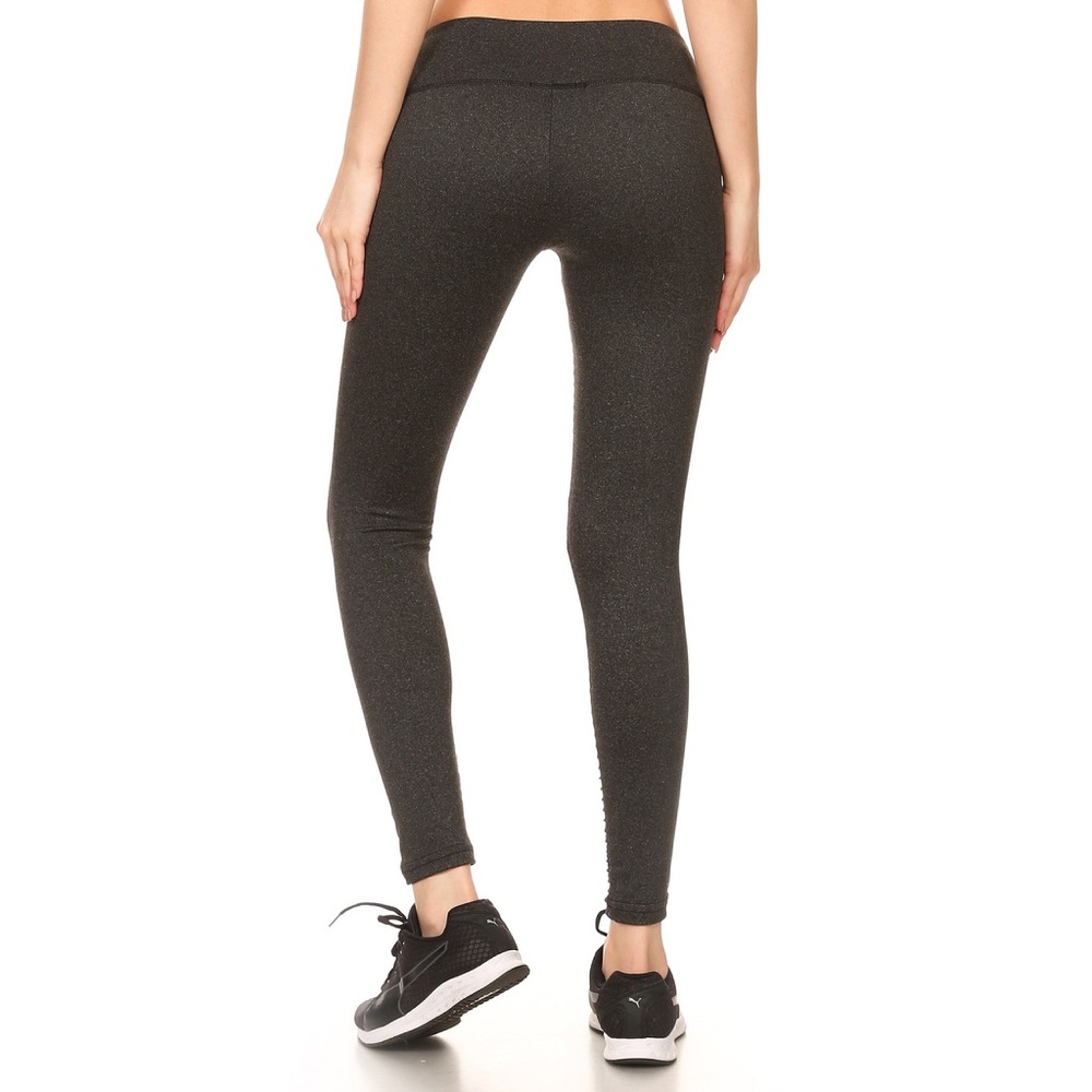 Athleisure Moto Comfy Style Leggings Grey & Black - Picture 6 of 7