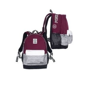 Maroon Victoria's Secrets Campus backpack