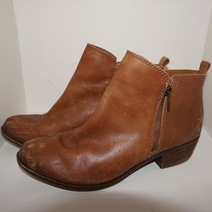 Lucky Brand Cognac Booties