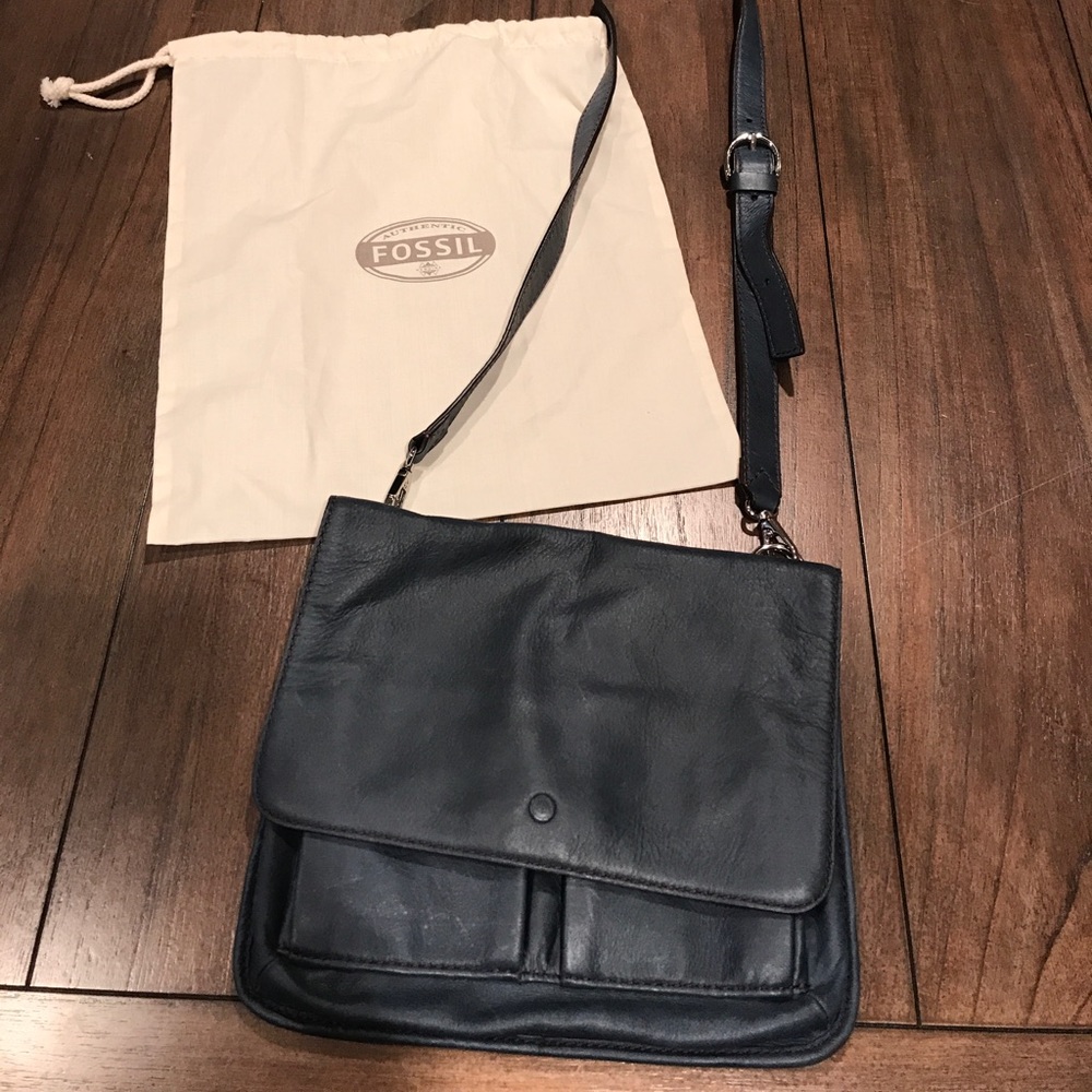 Fossil Crossbody Navy Blue