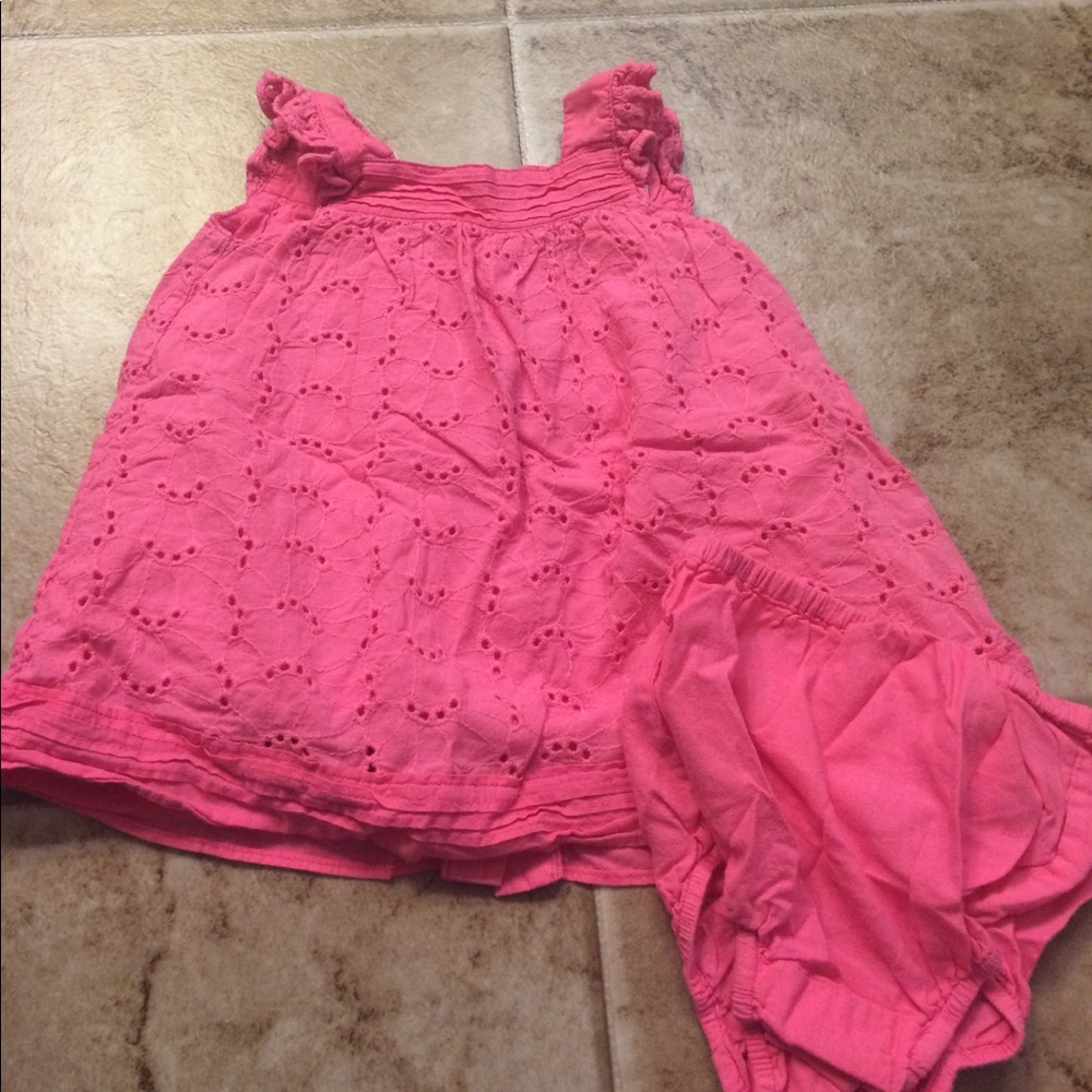 Chaps eyelet dress