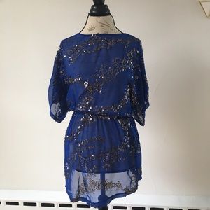 Blue sparkle. Aqua - Small