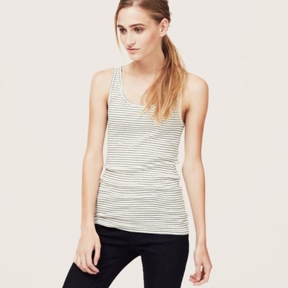 SOLD***Ann Taylor Loft Live Love Striped Tank