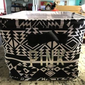 Victoria's Secret pink storage bin