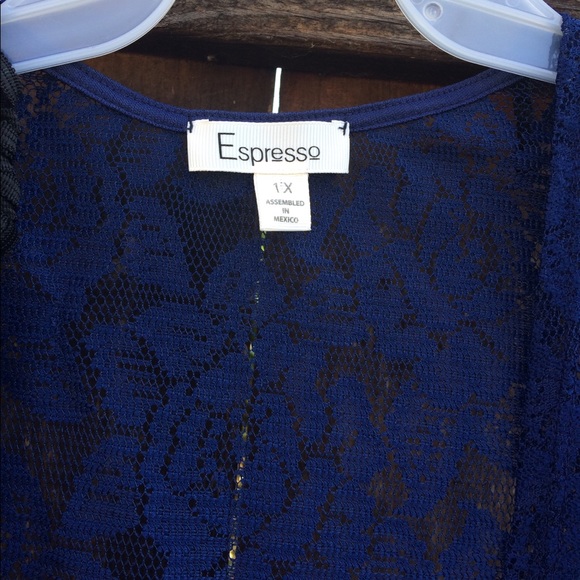 • LOWEST PRICE• Navy Lace Vest - Picture 3 of 4