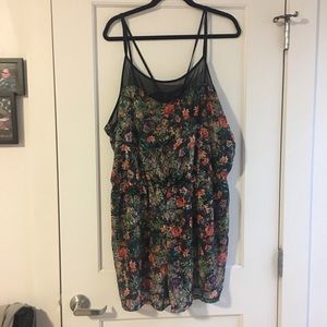 Plus Size Strappy Romper