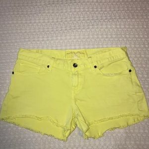Lucky Brand Yellow Riley Shorts size 6 / 28