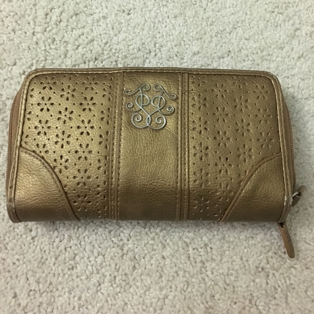 Gold Jessica Simpson wallet