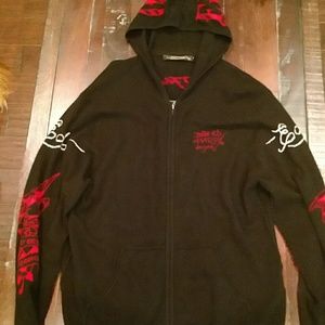 Ed Hardy XXL Hoodie 100% Cashmere