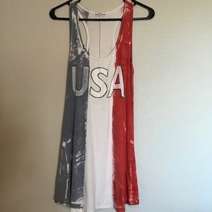 Red white and blue tank/dress