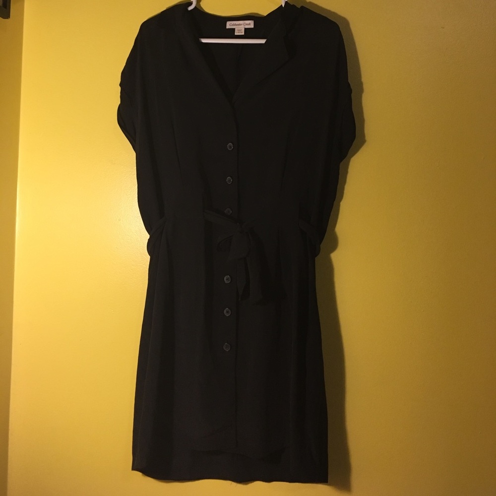 Black Button-Up Dress