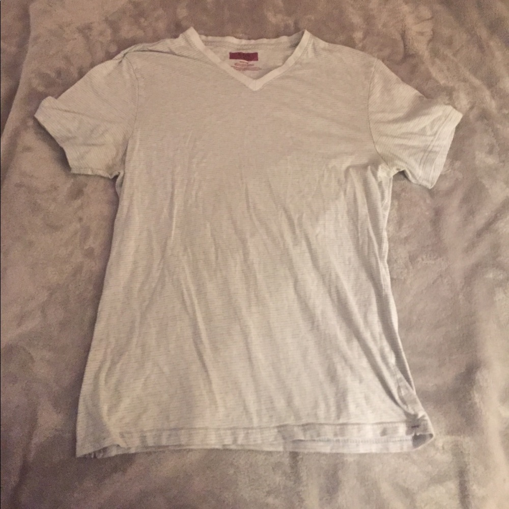 Alfani V-Neck Striped T-Shirt