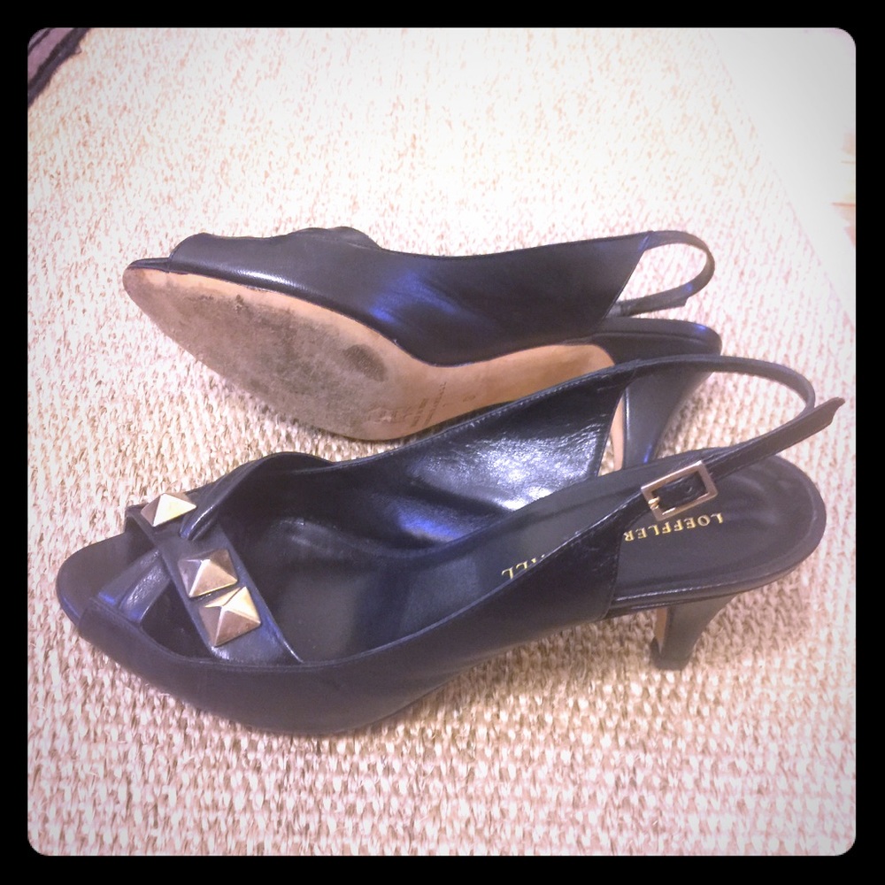 Loeffler Randall sling backs heels