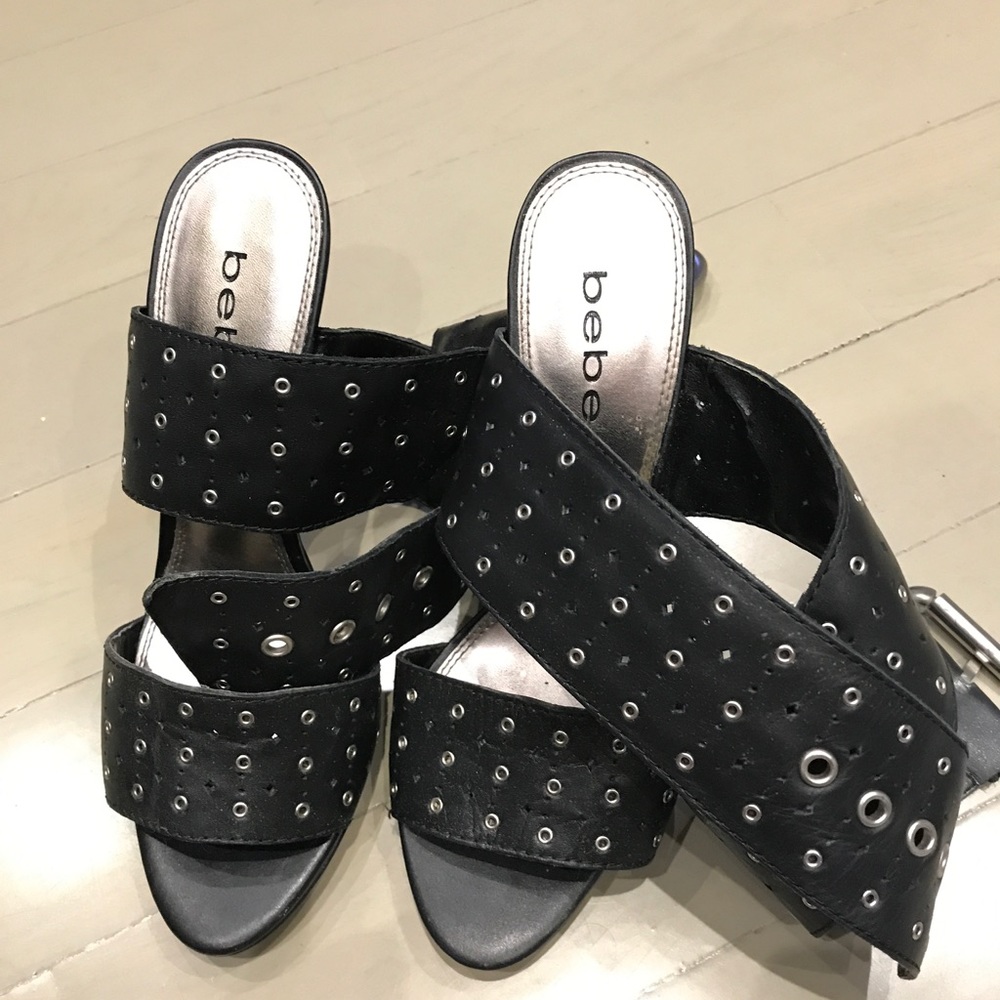 Bebe Rock leather shoes