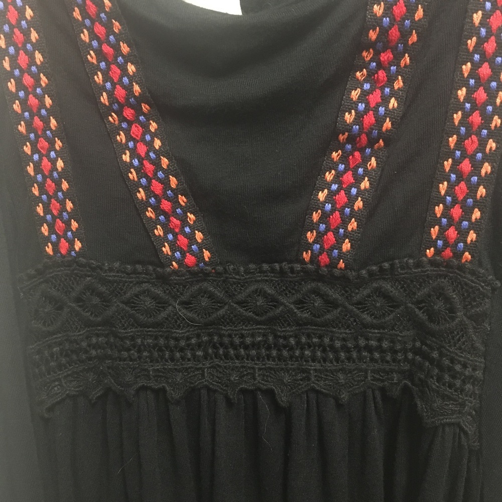 Pull&Bear Aztec Style Black Tanktop