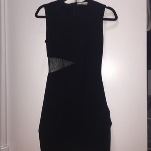 Elizabeth and James black fitted dress