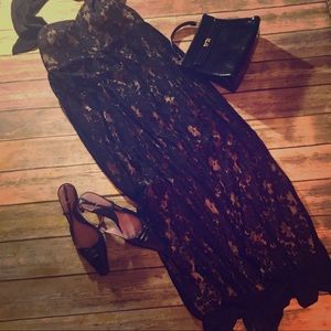 Strapless Lace Maxi Dress ❤️