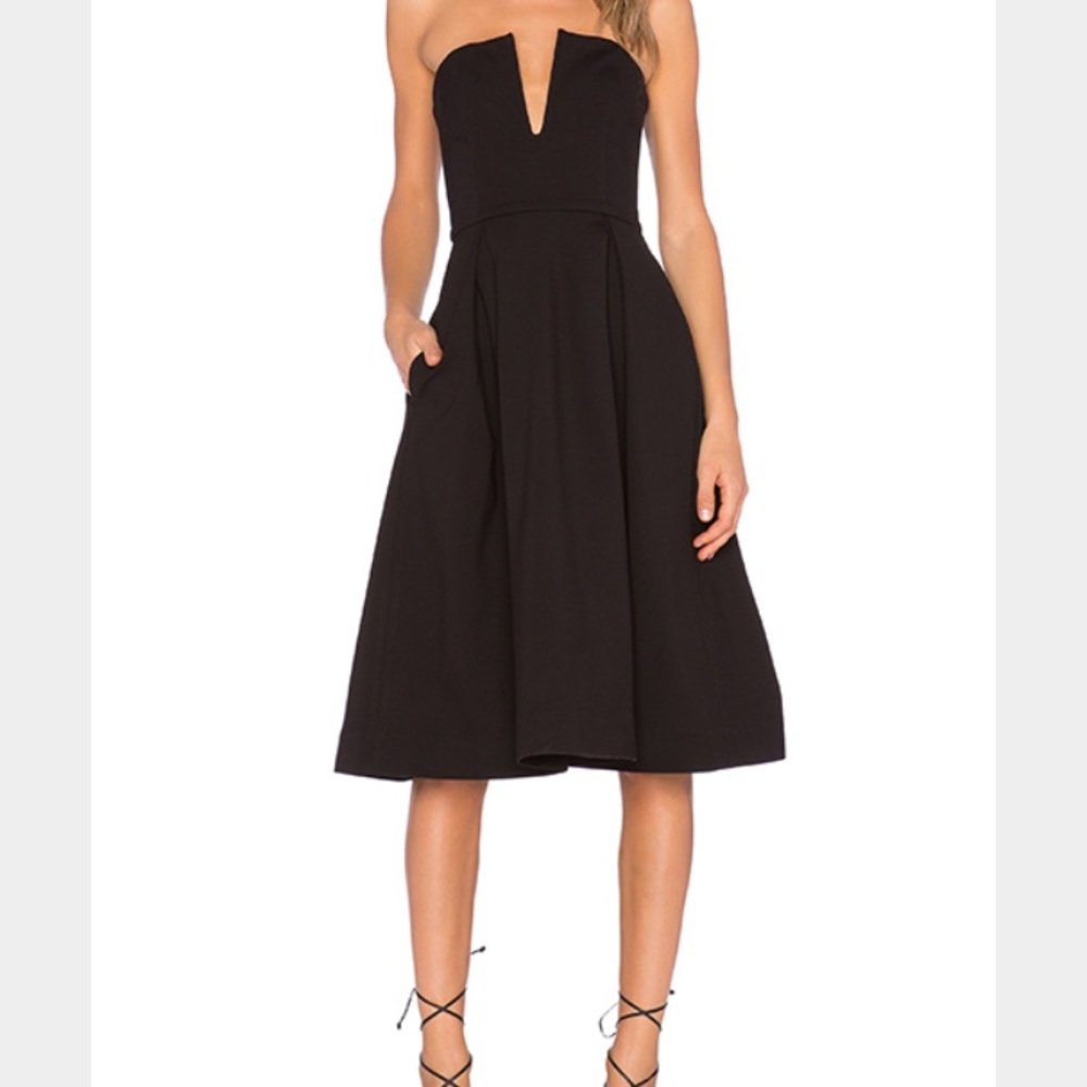 Split bodice evening/cocktail dress
