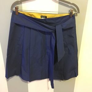 J. Crew Blue tie w/ pockets skirt - size 6