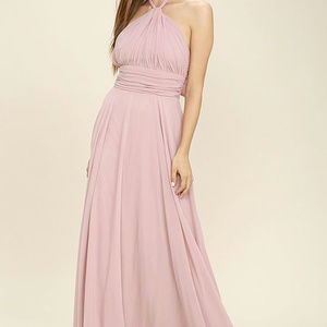 Petite pink A-line dress