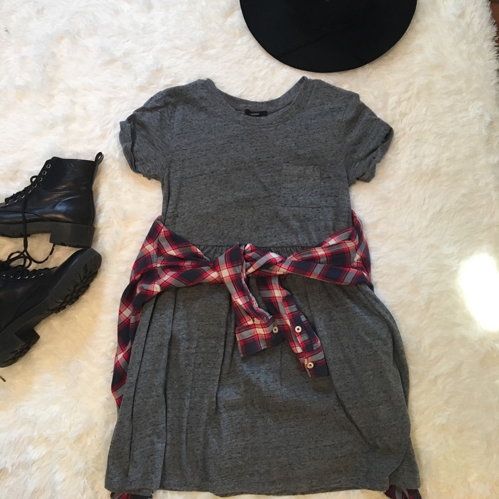 Gray Babydoll Style Dress