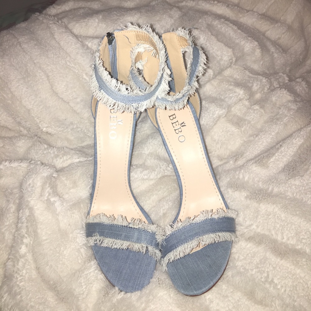 Bebo denim heels