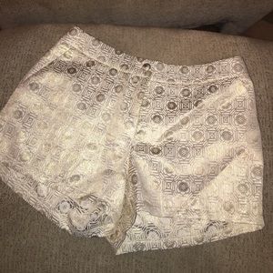 Silky gold shorts, never worn