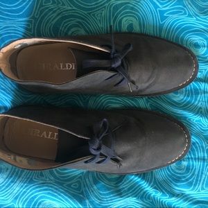 Navy blue chukkas