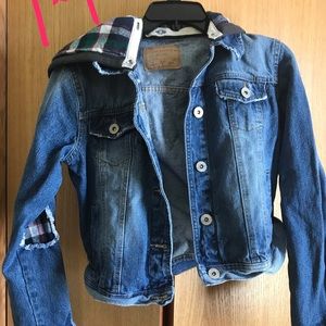 Denim Jacket with Hood