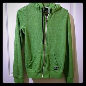 Green DC zip up hoodie