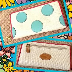 Fossil large zip wallet