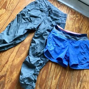 Size 10 ivivva warm up pants and shorts