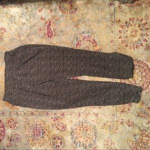 High-waisted Forever 21 jogger pants.