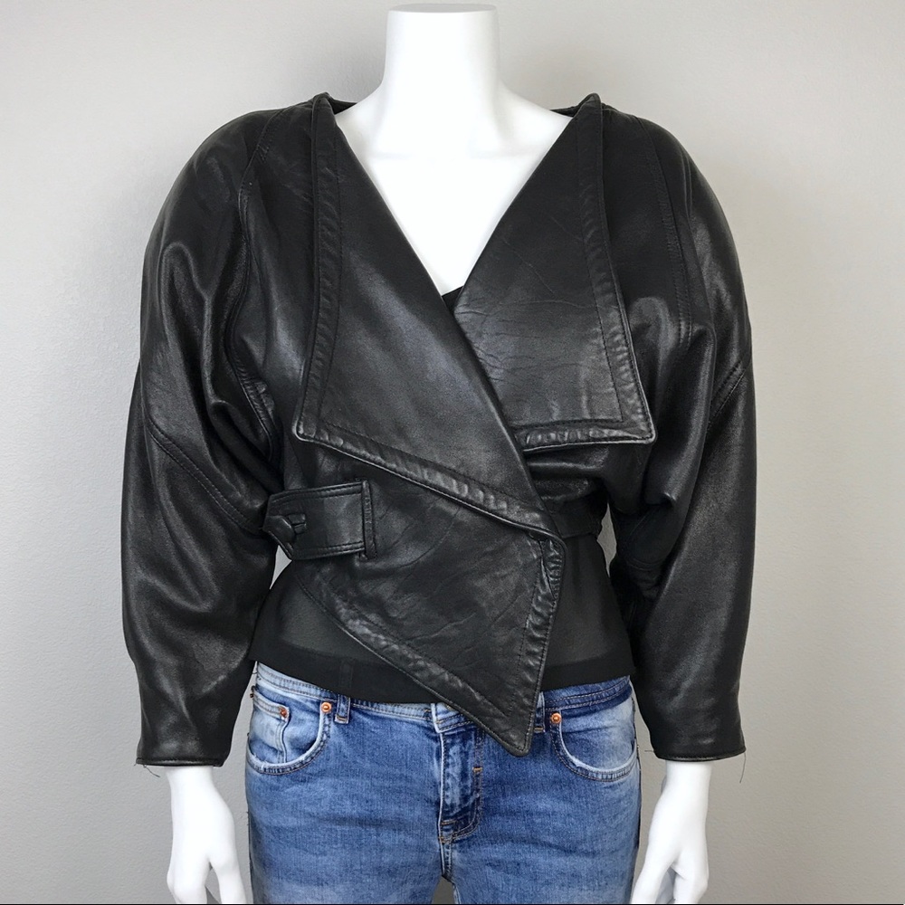 80s Vintage Leather Jacket in Amazing Condition
