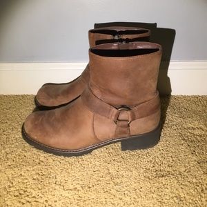 Clarks real leather booties.