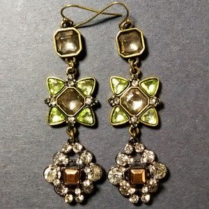 Hook Earrings - Green