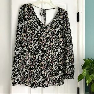 Lauren Conrad Floral Blouse