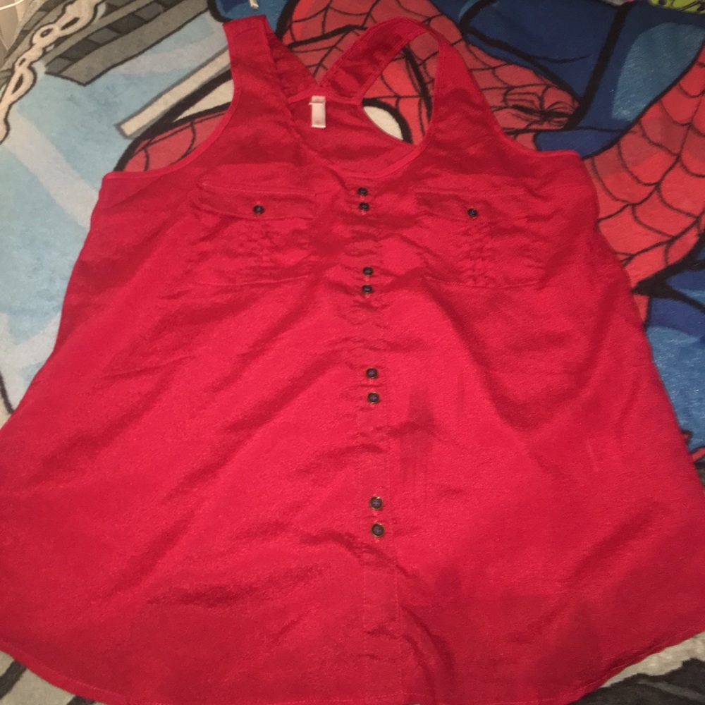 Red blouse