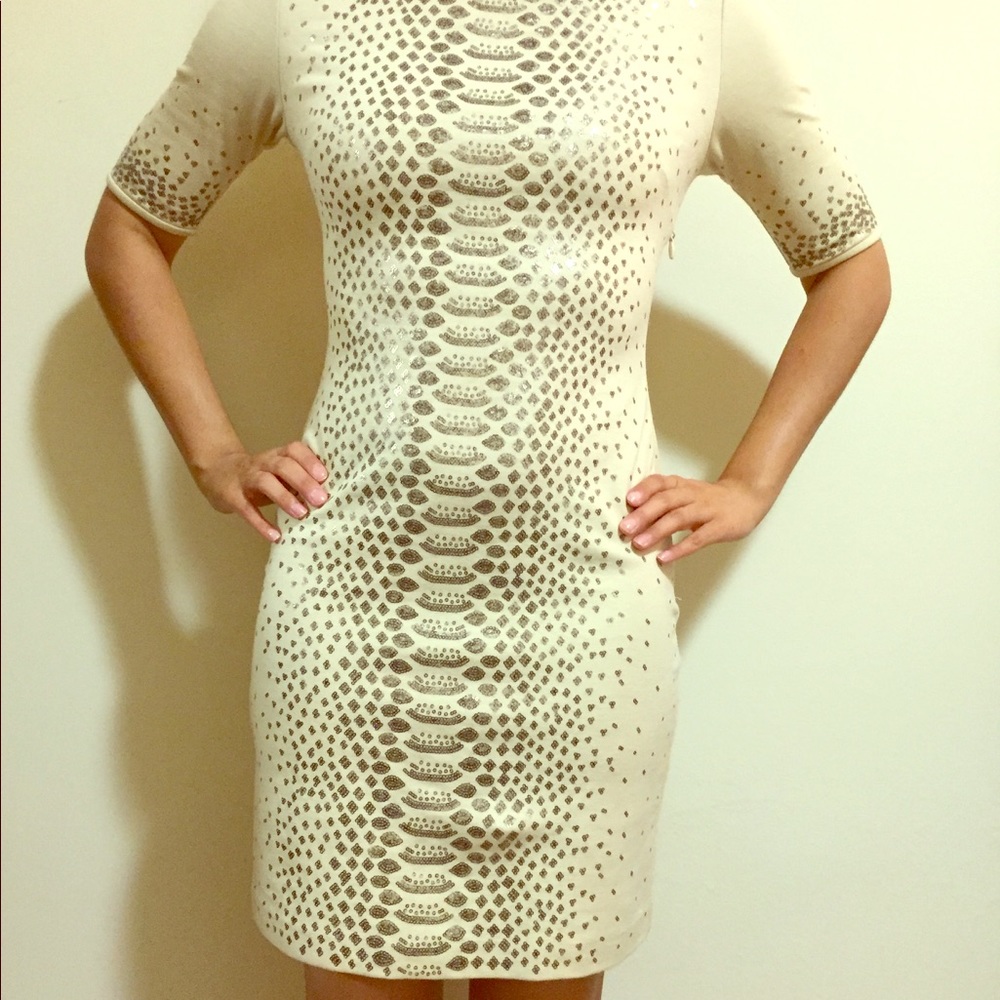 BCBGMaxAzria Delones Snake Skin Cocktail dress