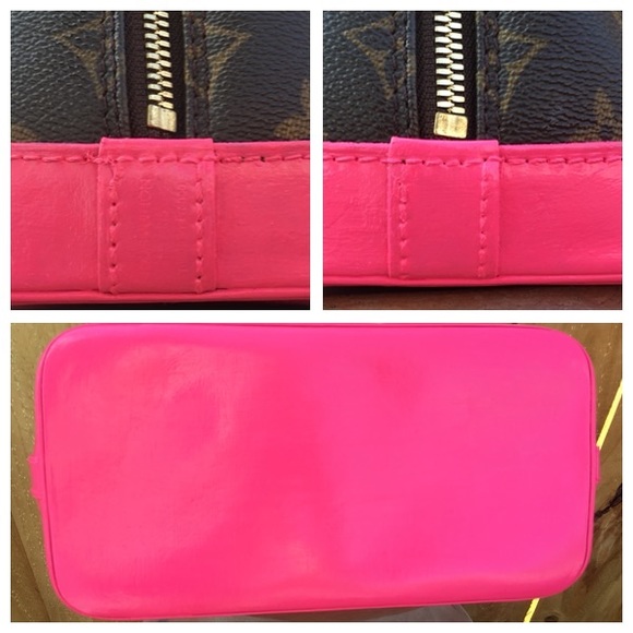 **SOLD**Authentic Louis Vuitton Alma-pink/teal - Picture 3 of 8