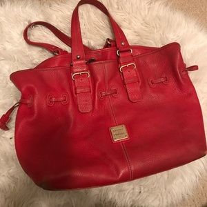 Dooney & Bourke red, medium purse