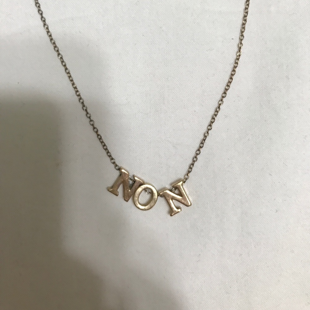 Non (French for no) necklace