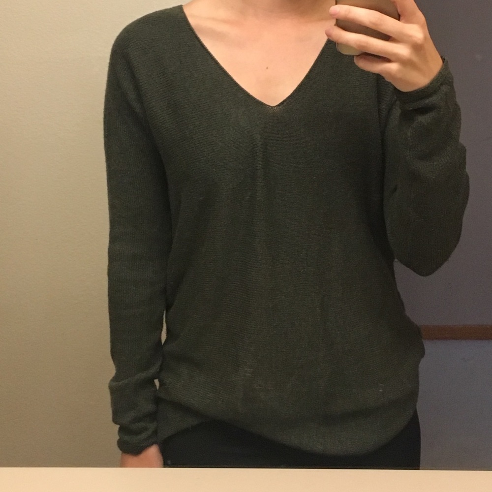 Forest green sweater