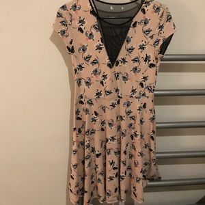 Short sleeve skater dress