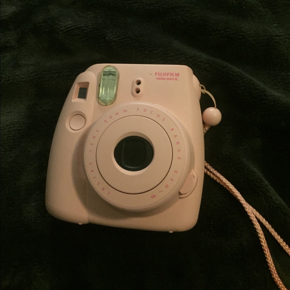 Pink Polaroid camera