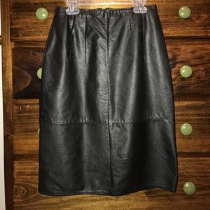 Pia Rucci leather skirt