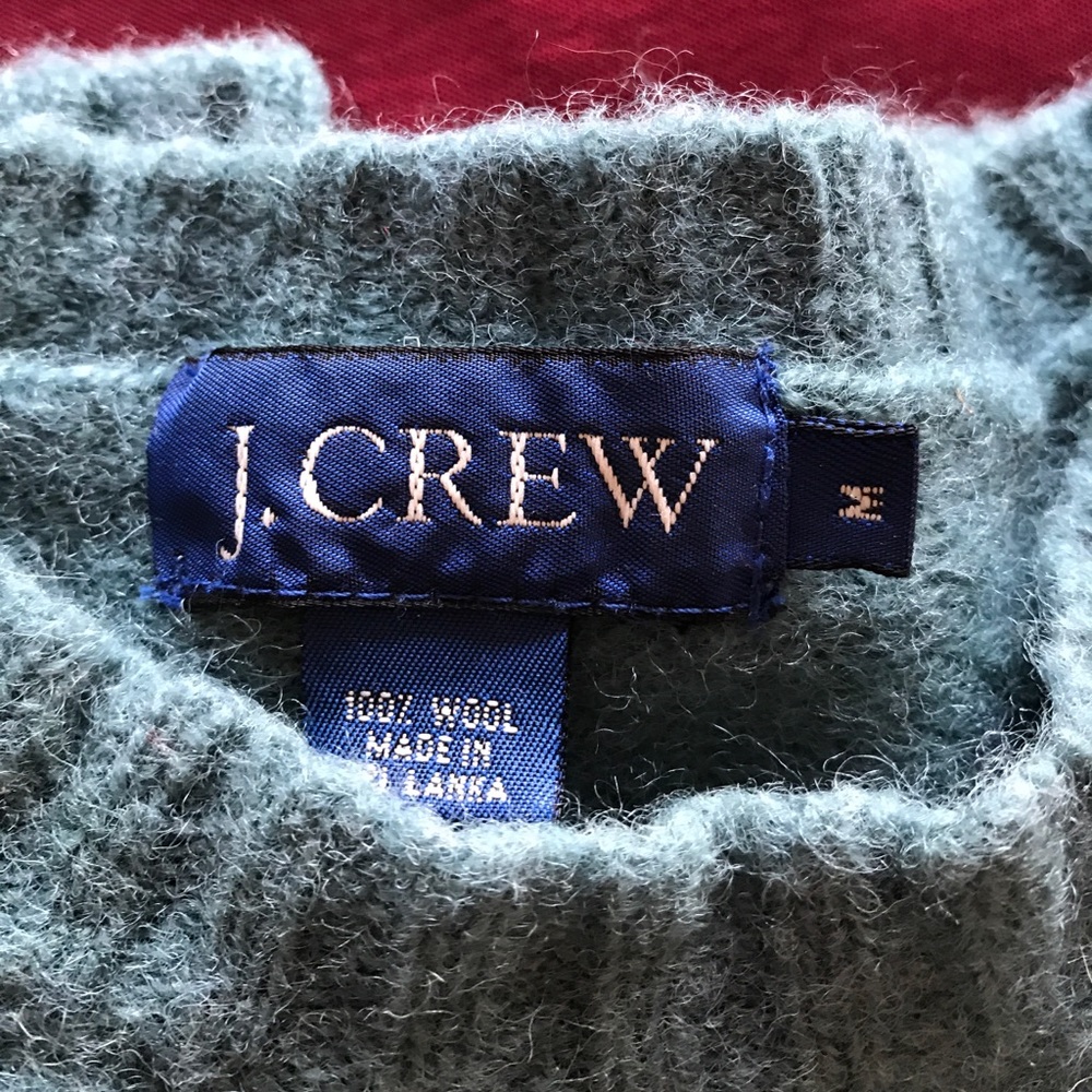 Vintage J Crew Wool Glacier Ice Blue Sweater M