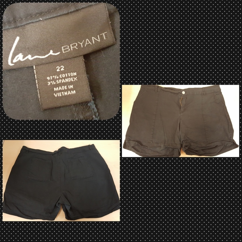 Lane Bryant black shorts