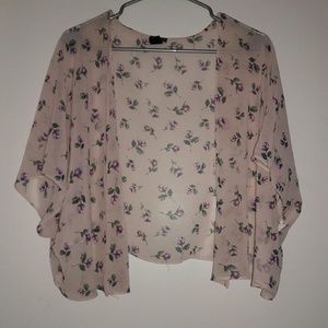 LIGHT PINK FLORAL BLOUSE