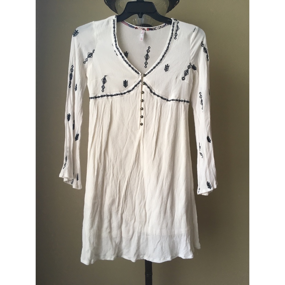White Boho Dress